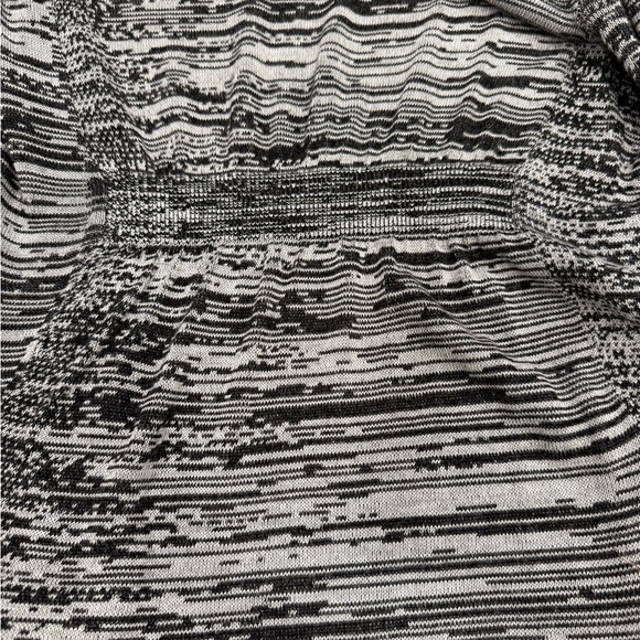 Express Cardigan Size Small Black Gray White Open Front Knit Marled NWT - Picture 8 of 9